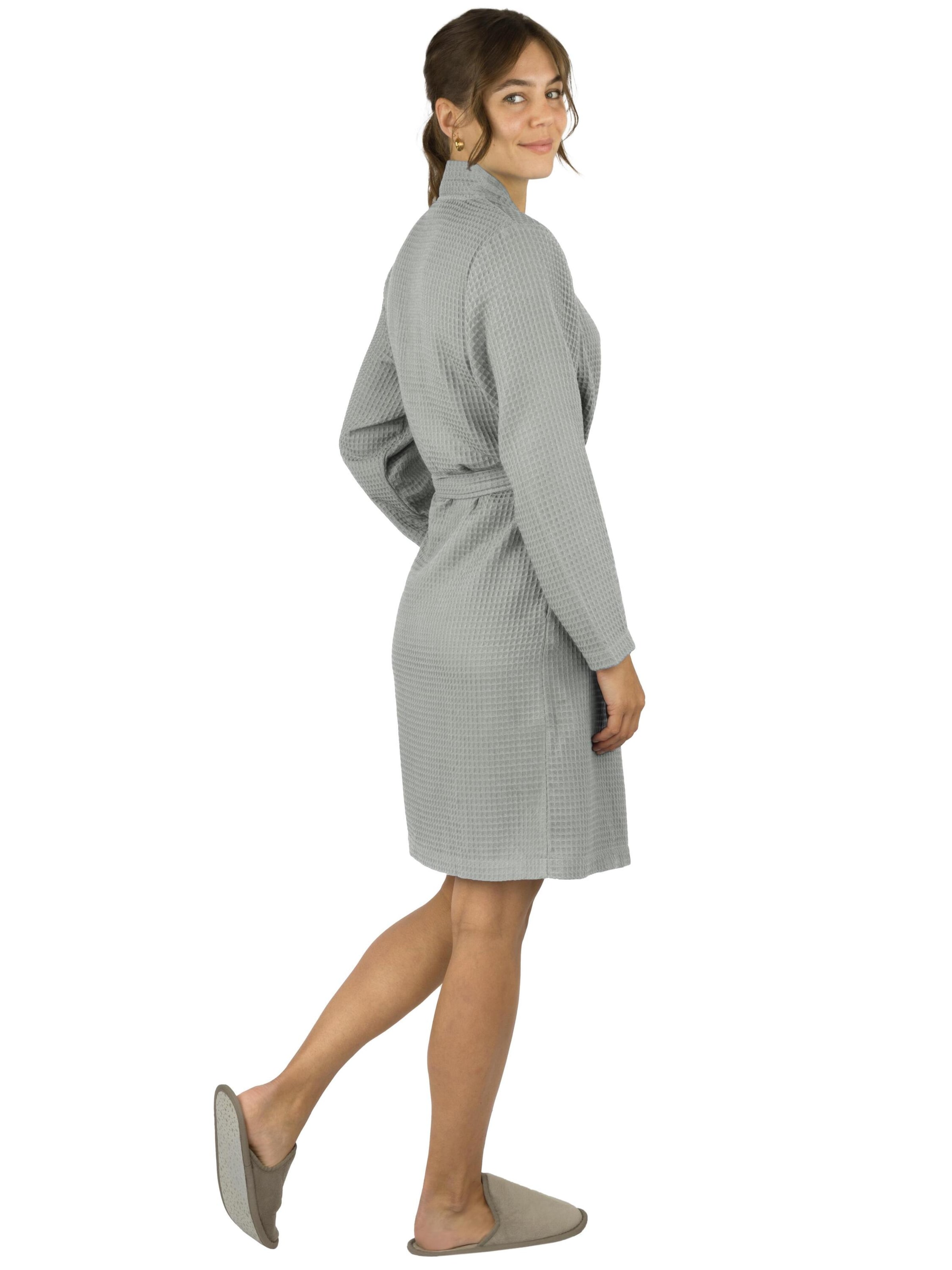 normani Morgenmantel 'Manisa' in Grau