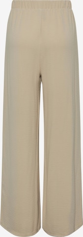 PIECES Wide leg Pants 'Flore' in Beige