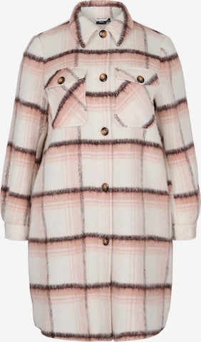 Zizzi Between-Seasons Coat 'MCOPENHAGEN' in White: front