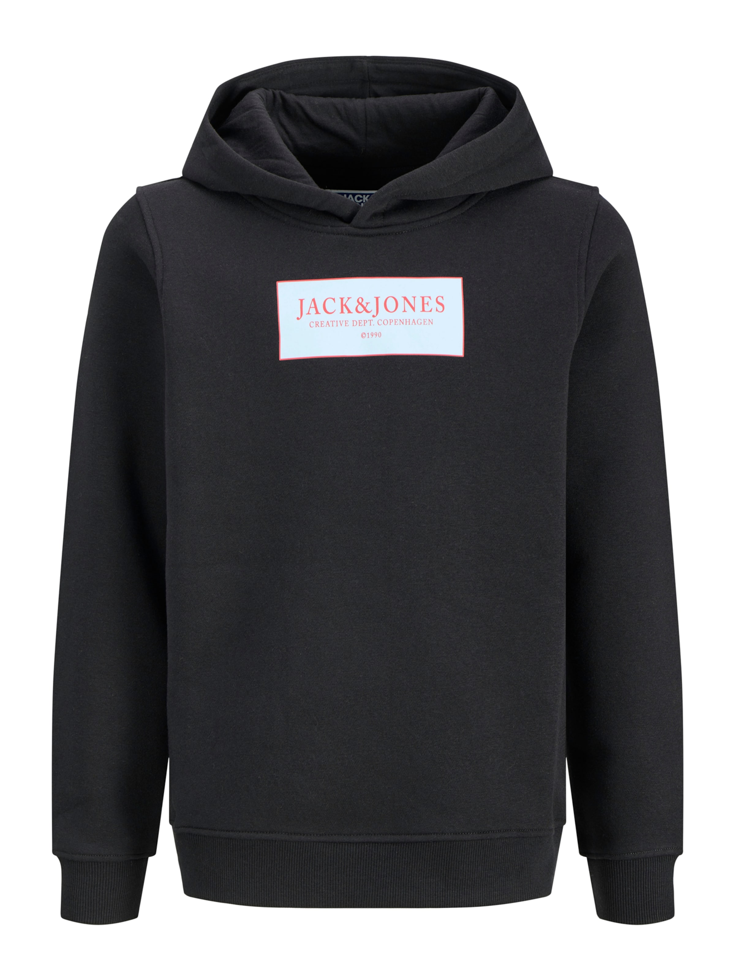 Jack & Jones Junior Collegepaita 'JORGREENE' värissä musta: etupuoli