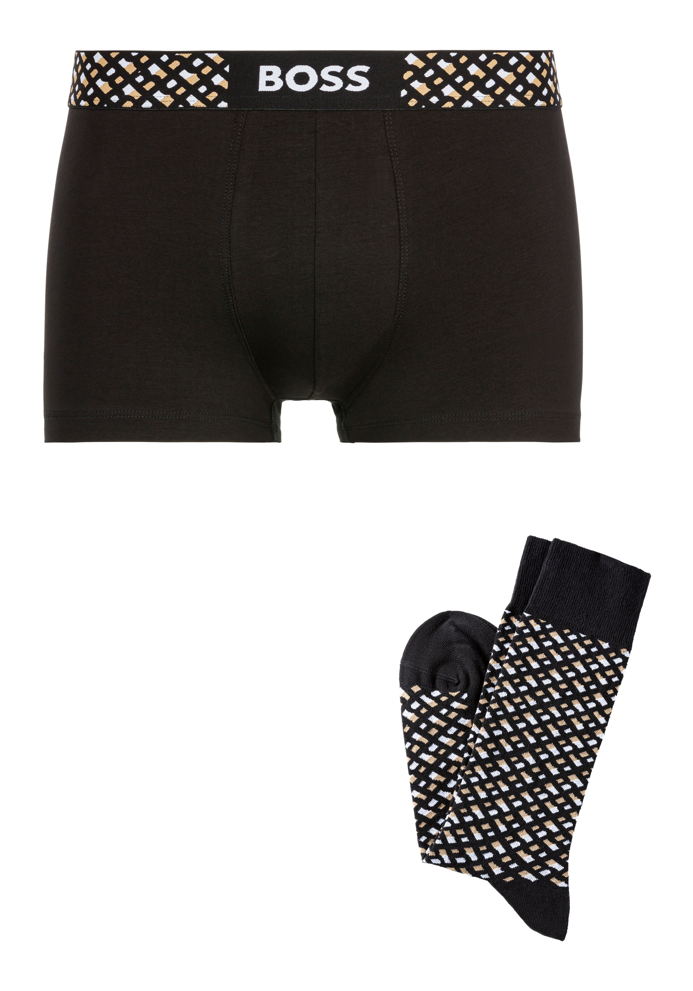 BOSS Boxer shorts in Black: front