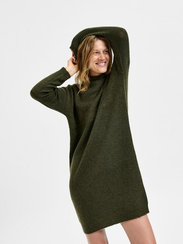 Rochie tricotat 'Mola' de la SELECTED FEMME pe verde