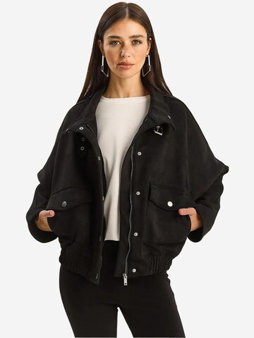 Bianco Lucci Tussenjas in Zwart: voorkant