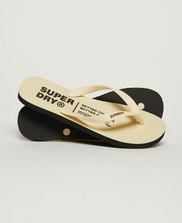 Superdry Zehentrenner in Beige