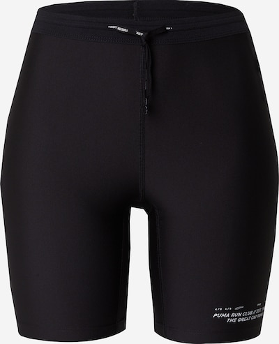 PUMA Sporta bikses 'Run Club', krāsa - melns / balts, Preces skats