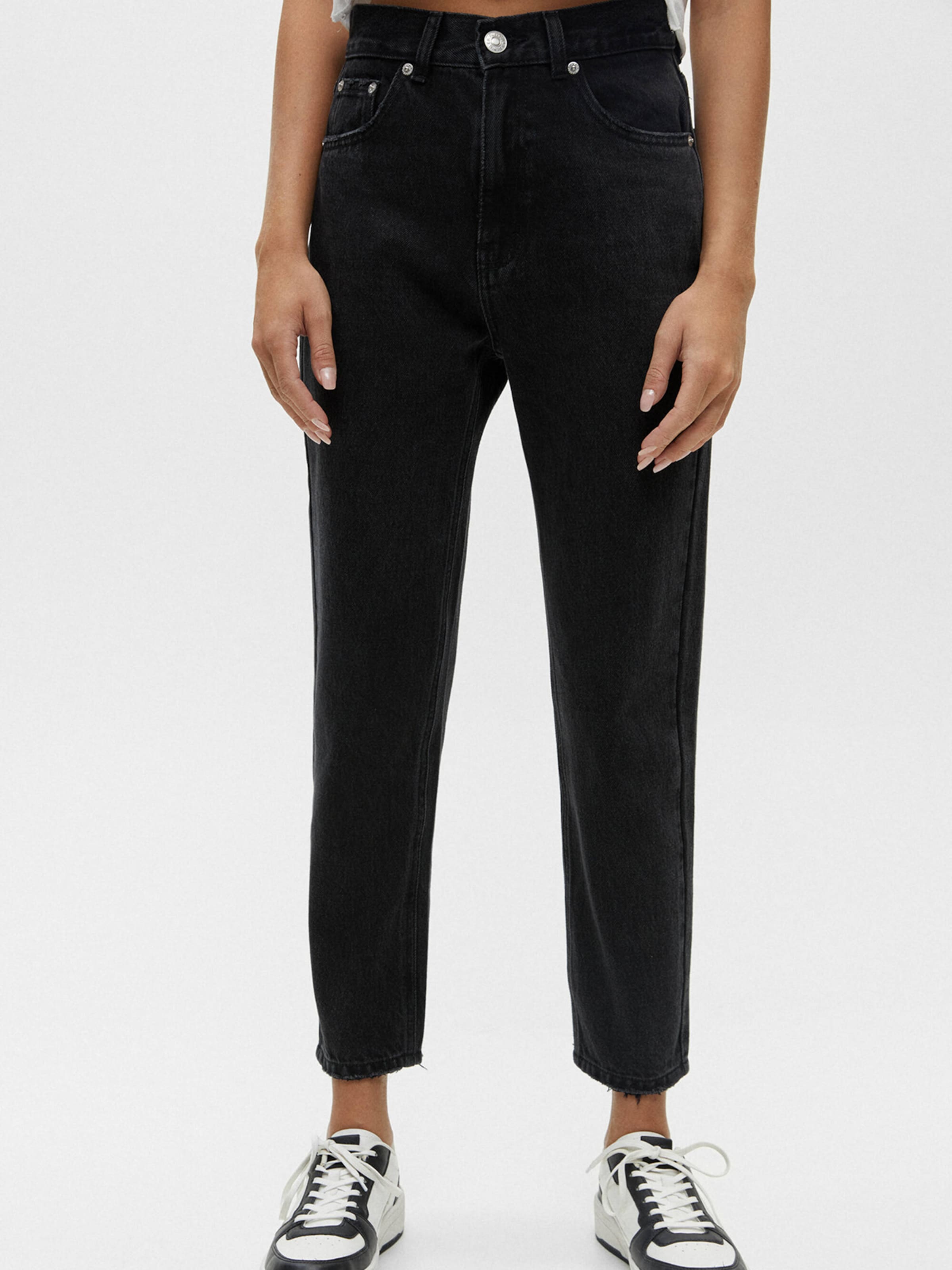 Jeans neri pull shop and bear