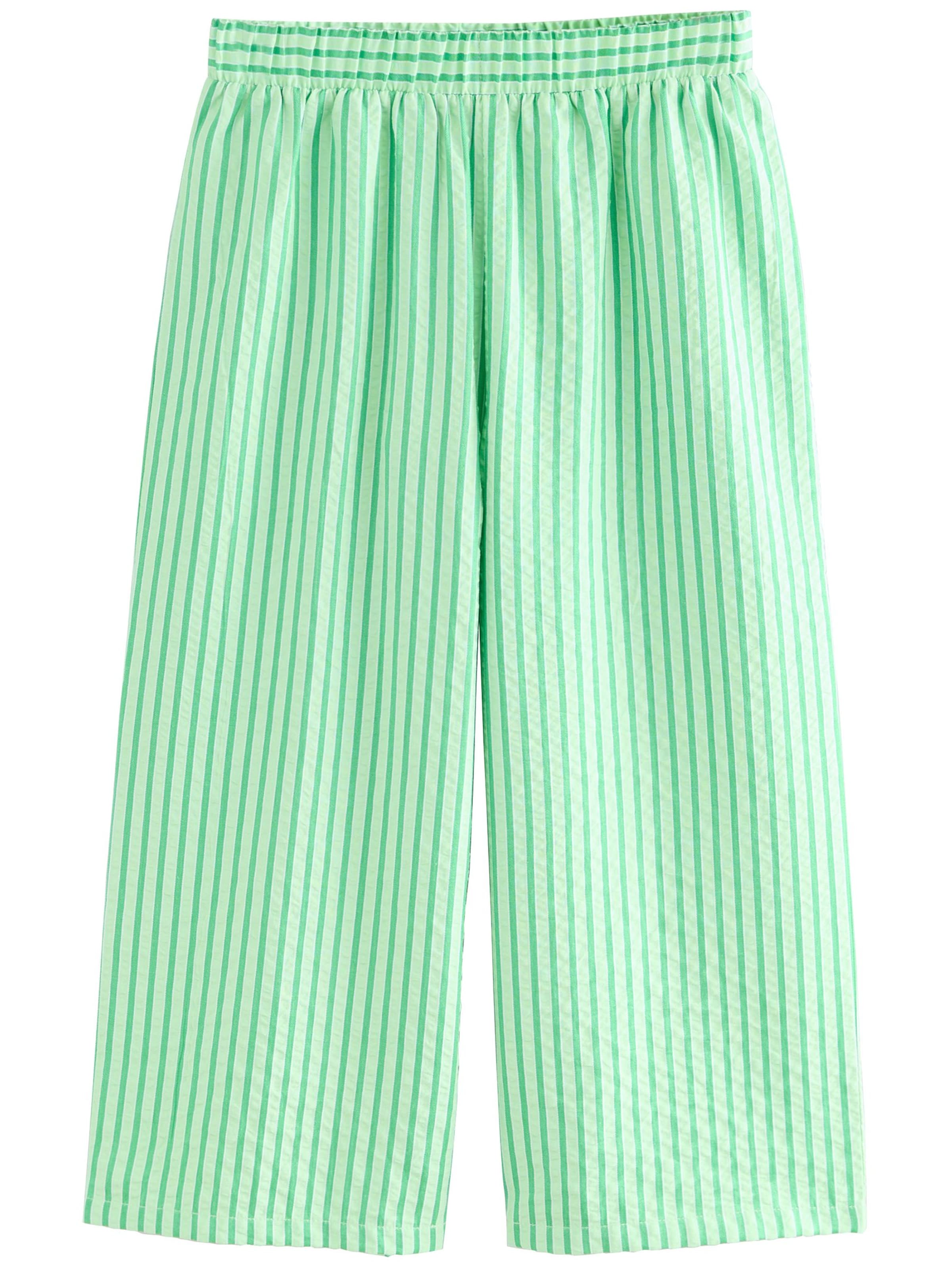 Next Wide leg Broek in Groen: voorkant