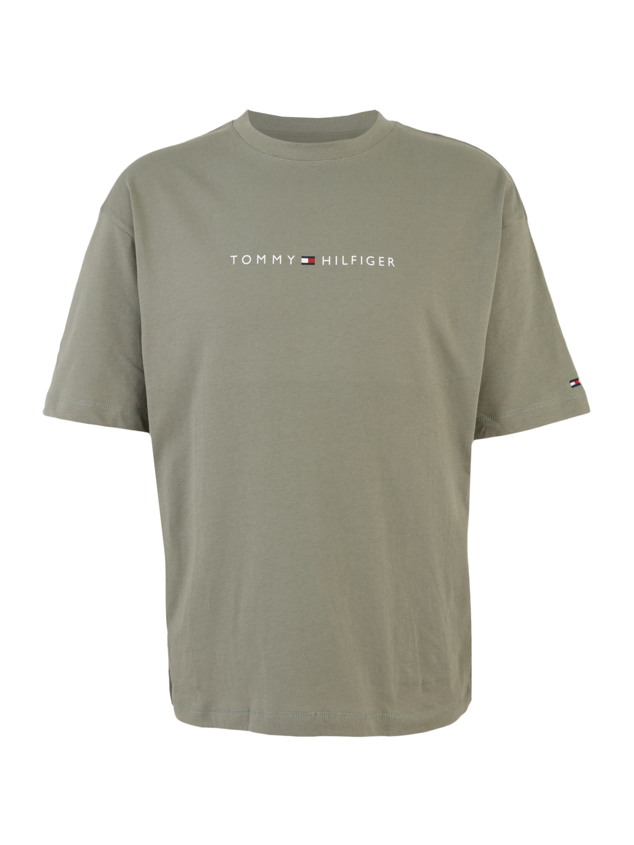 Tommy Hilfiger Underwear Shirt in de kleur Olijfgroen / Wit, Productweergave