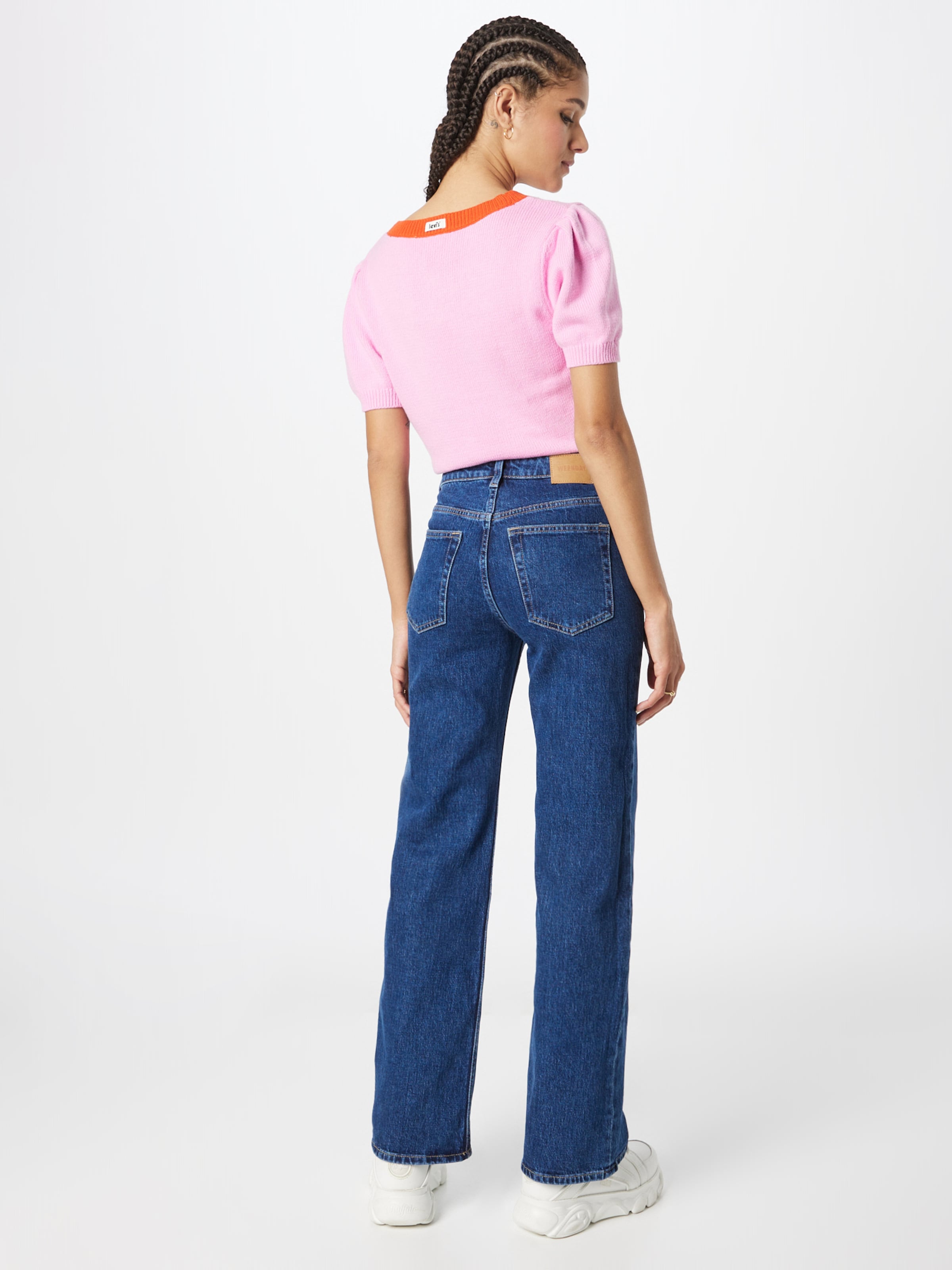 WEEKDAY Flared Jeans Glow in Blue ABOUT YOU