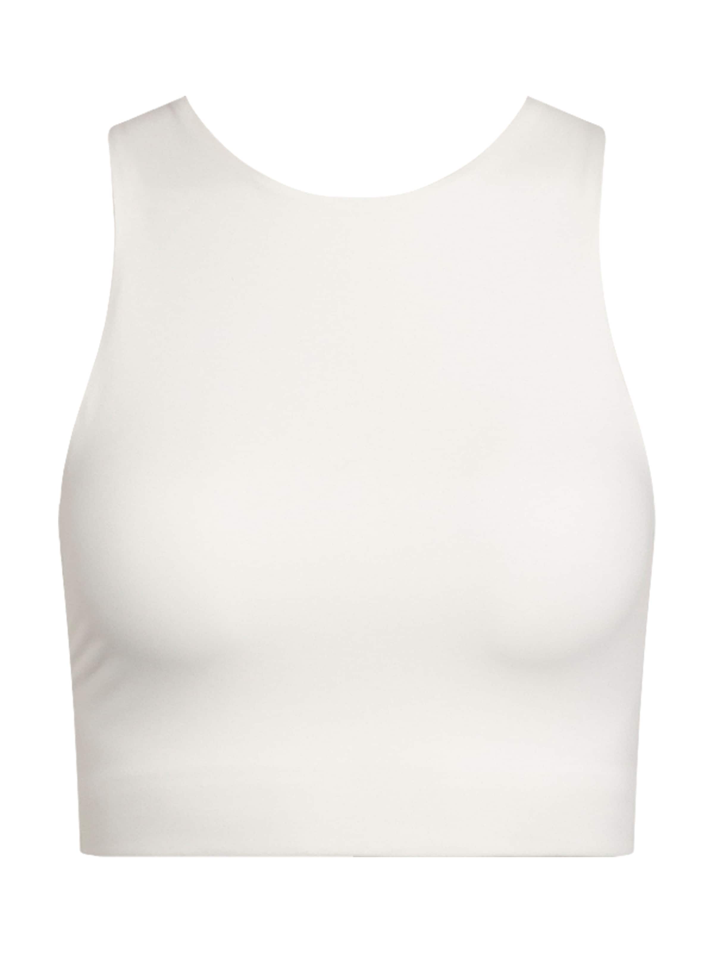 Girlfriend Collective Bralette Sports Bra 'Dylan' in White: front