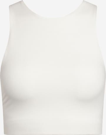 Girlfriend Collective Bustier Sport bh 'DYLAN' in Wit: voorkant