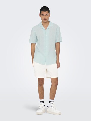 Only & Sons - Ajuste regular Camisa 'Caiden' en azul