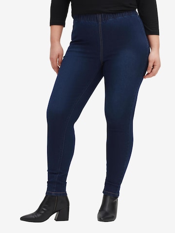 SHEEGO Slimfit Jeggings in Blau