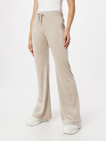 Juicy Couture Zvonový Kalhoty 'LAYLA' – šedá: přední strana