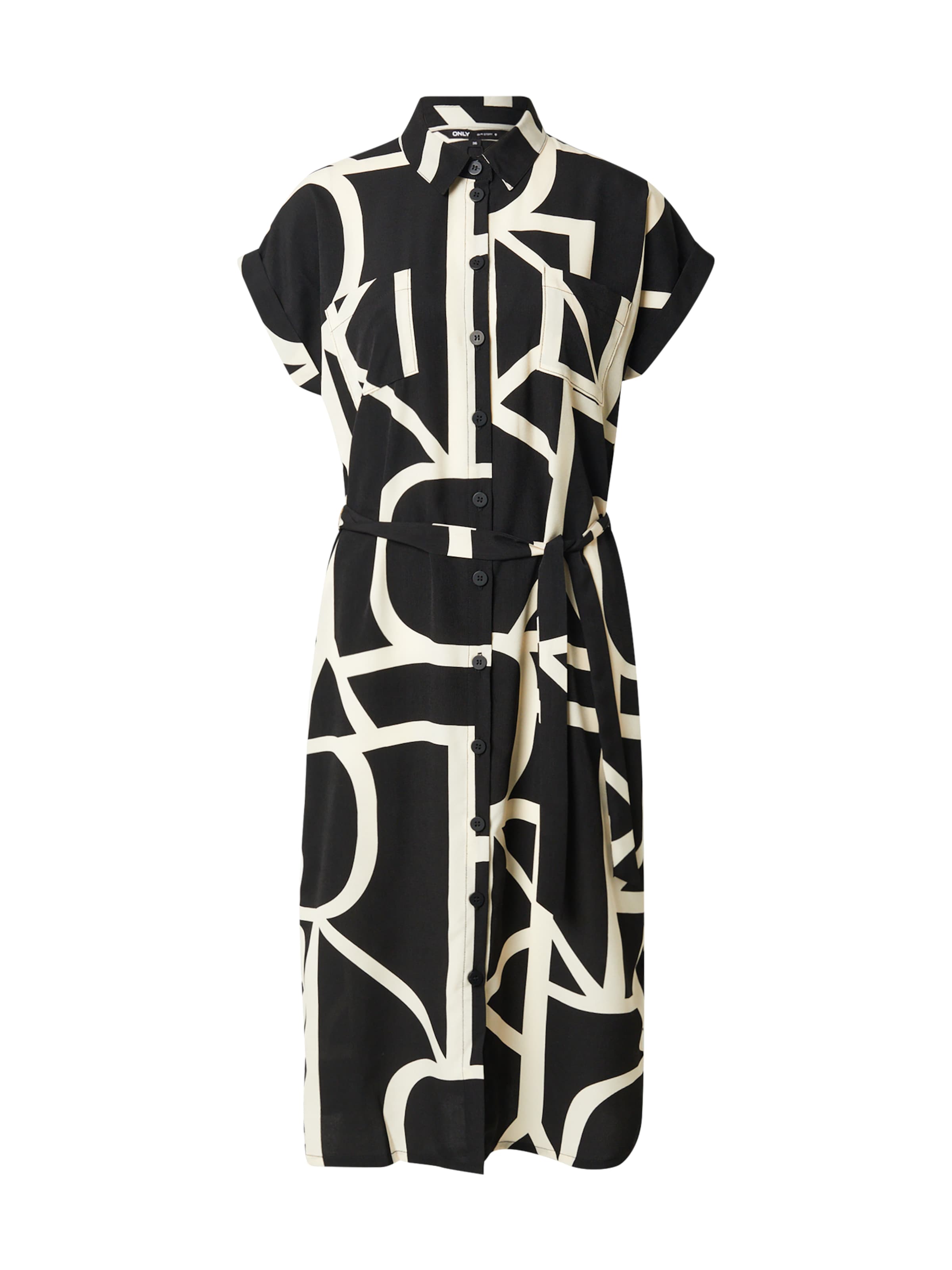 Abito camicia 'Hannover' di ONLY in nero: frontale