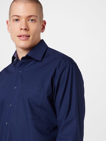 ETERNA Regular fit Button Up Shirt in Blue