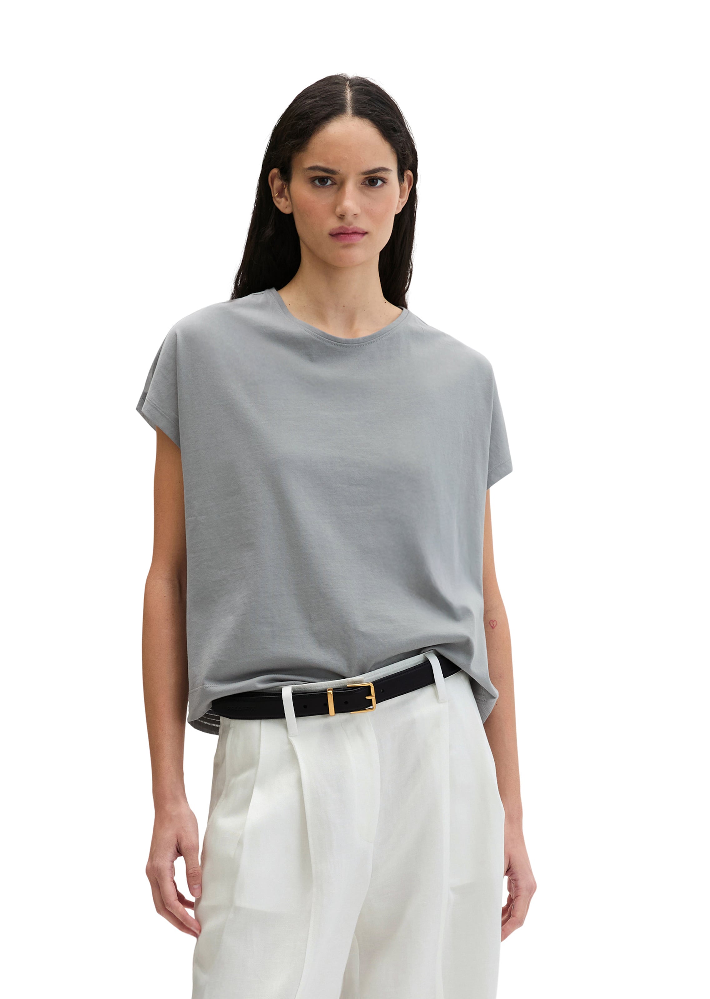 Marc O'Polo Shirt in Grey: front