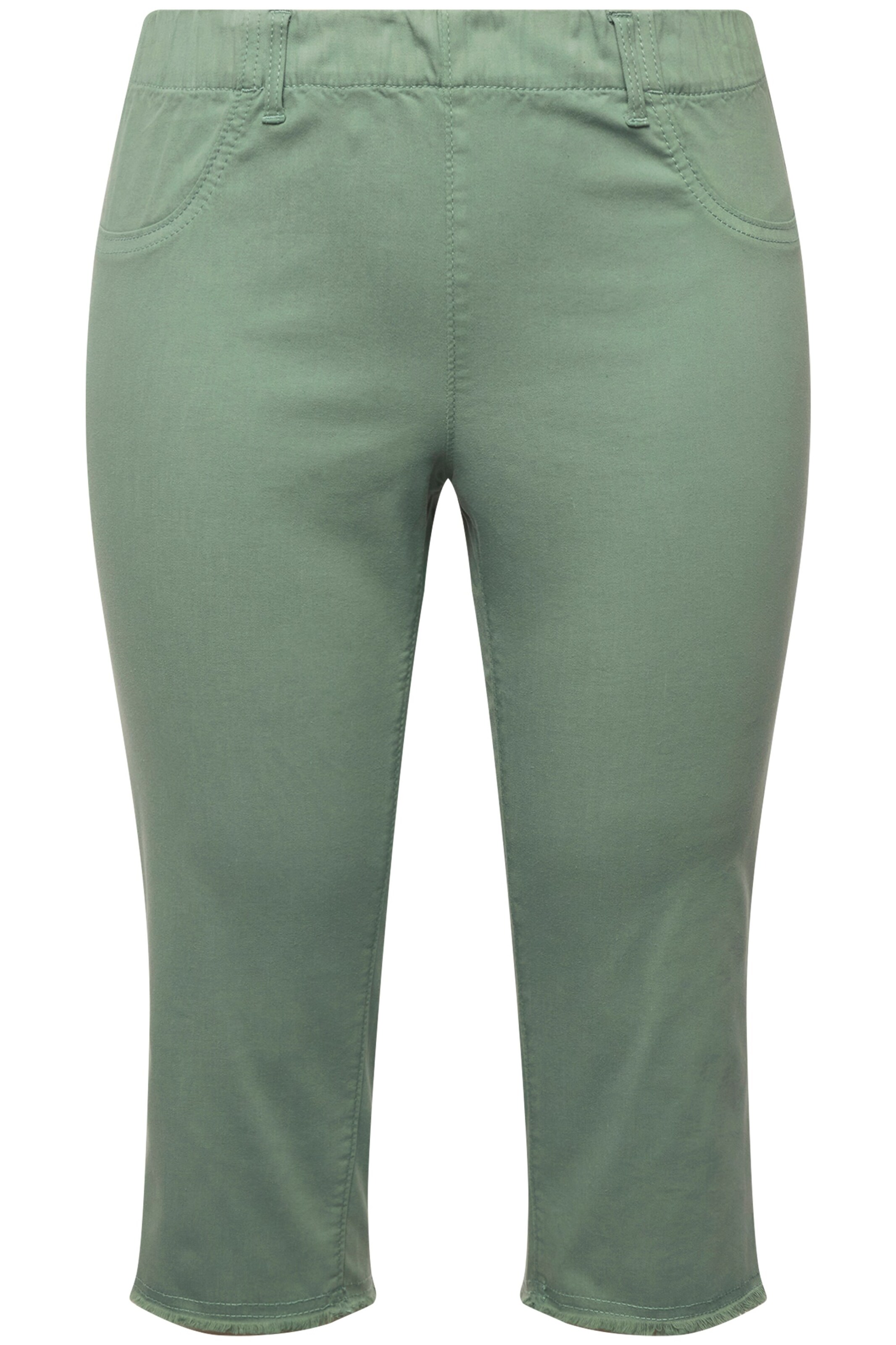 Ulla Popken Hose in Grün: Vorderseite