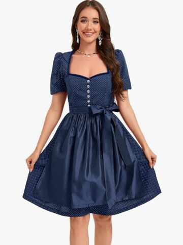 Yesfashion Dirndl in Blue: front