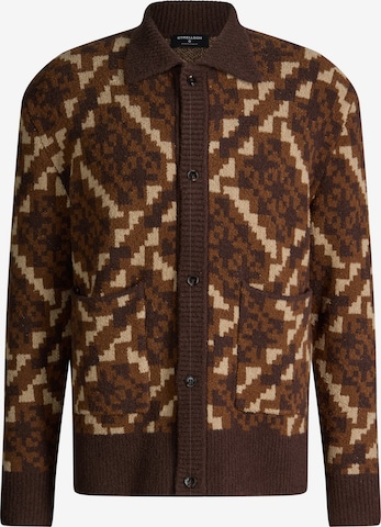 STRELLSON Gebreid vest in Bruin: voorkant