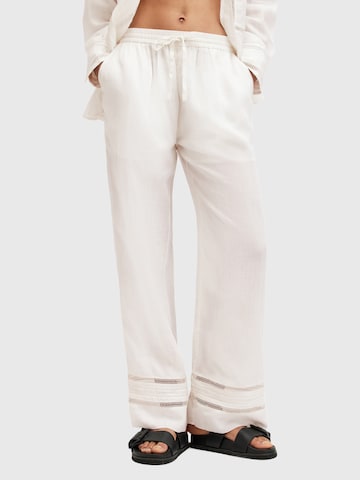 AllSaints Wide Leg Hose 'JADE' in Weiß: Vorderseite