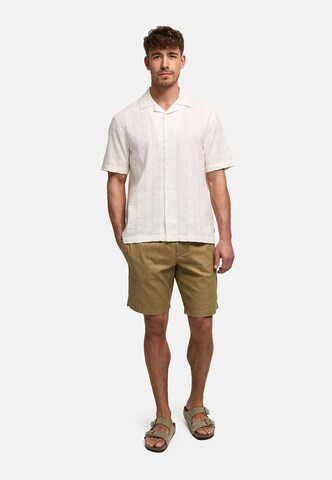 INDICODE JEANS Regular fit Button Up Shirt 'INWallz' in Beige