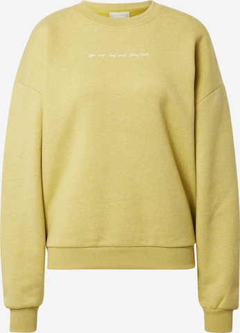 ABOUT YOU x Sofia Tsakiridou Sweatshirt 'Zoe' in Groen: voorkant