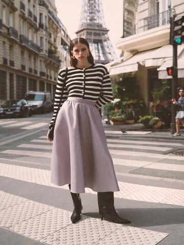 Touche Prive Skirt in Silver: front
