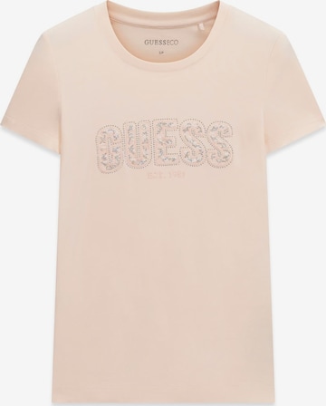 smėlio GUESS Marškinėliai: priekis