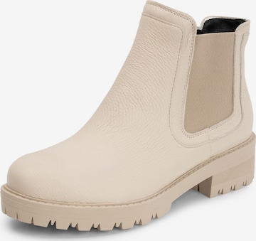 VITAFORM Chelsea Boots in Beige: front