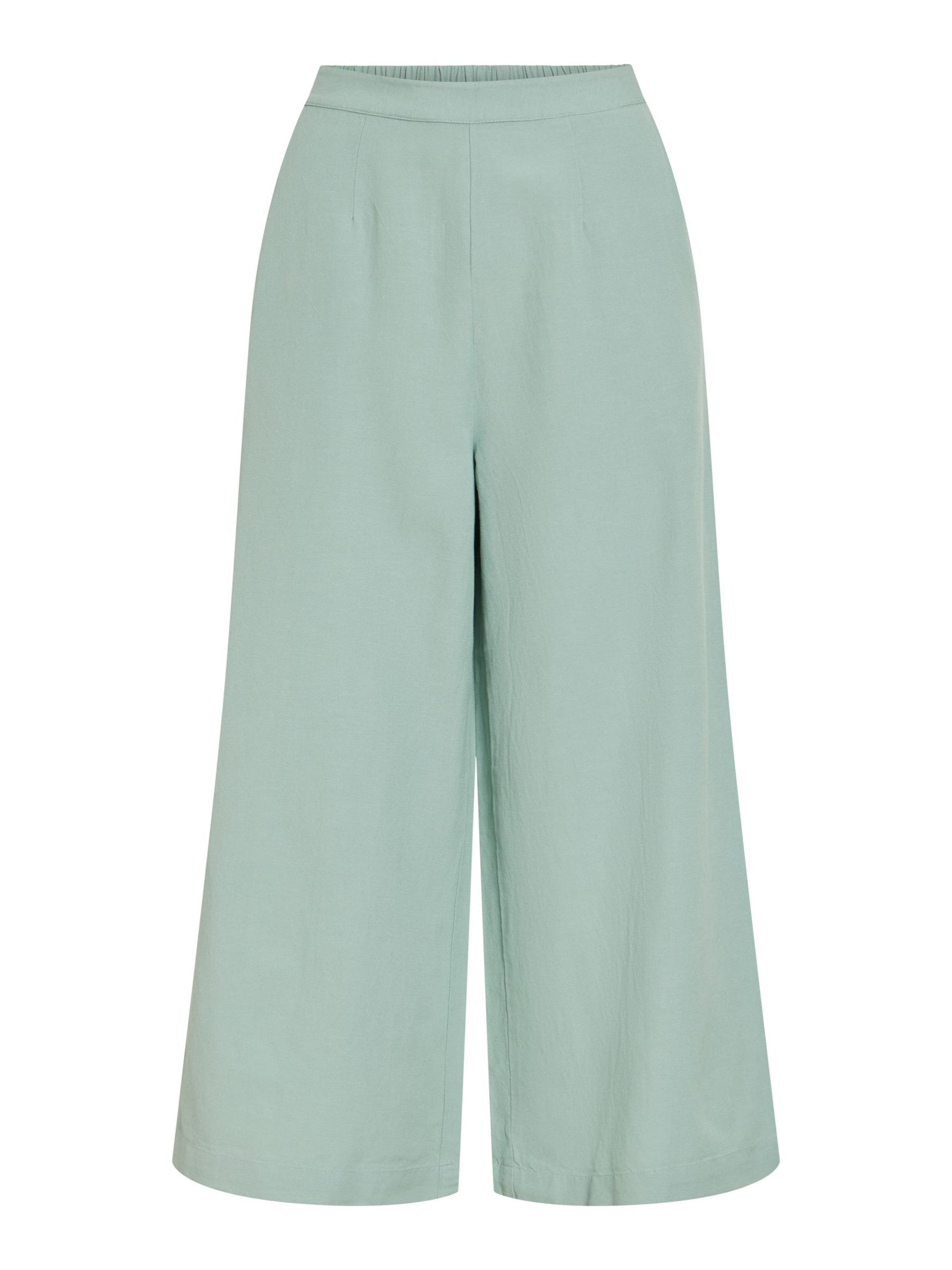VILA Wide leg Trousers 'VIPRISILLA' in Blue: front