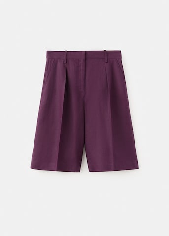 MANGO Regular Pants 'Tempoli' in Purple
