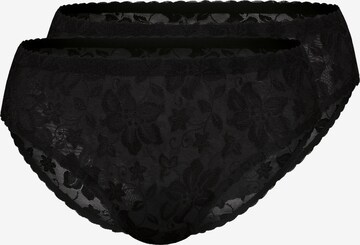 Slip 'HIBISCUS' sassa en noir : devant