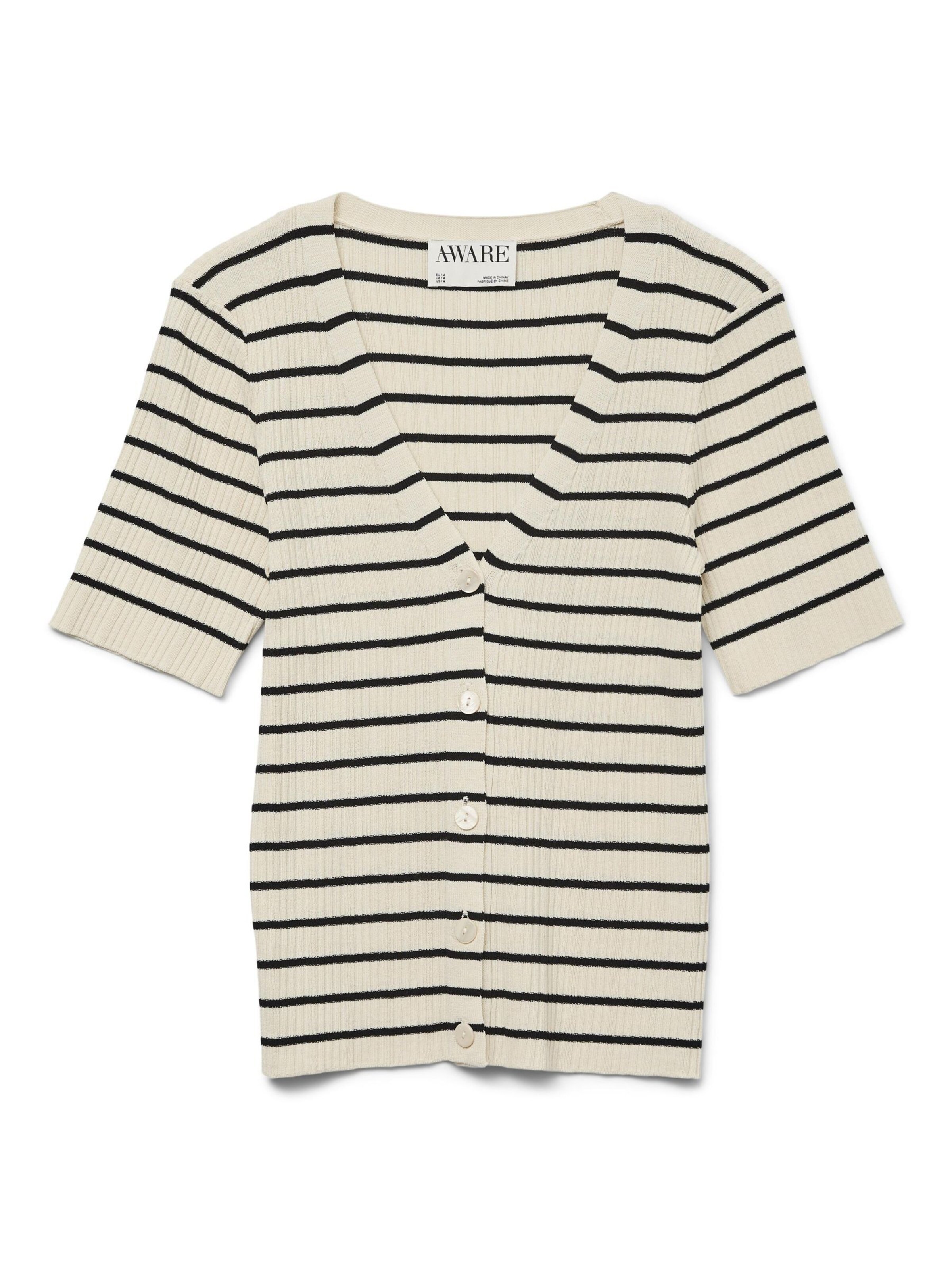 VERO MODA Strickjacke 'VMREBECCA' in Beige: Vorderseite