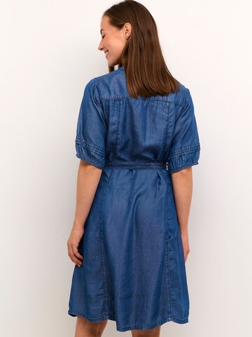 Cream Shirt Dress 'Molly' in Blue