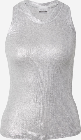 PINKO Top 'VALUTARE' in Silver: front