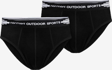 Sous-vêtements de sport normani en noir : devant