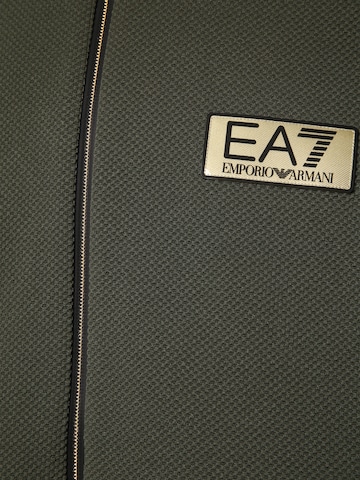 EA7 Emporio Armani Zip-Up Hoodie in Green