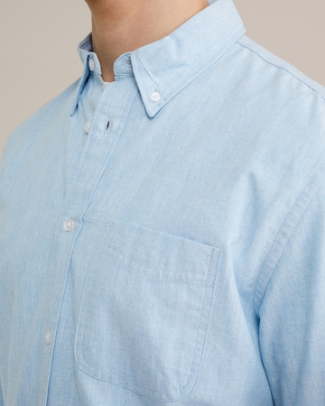 WE Fashion Comfort fit Button Up Shirt in Blue