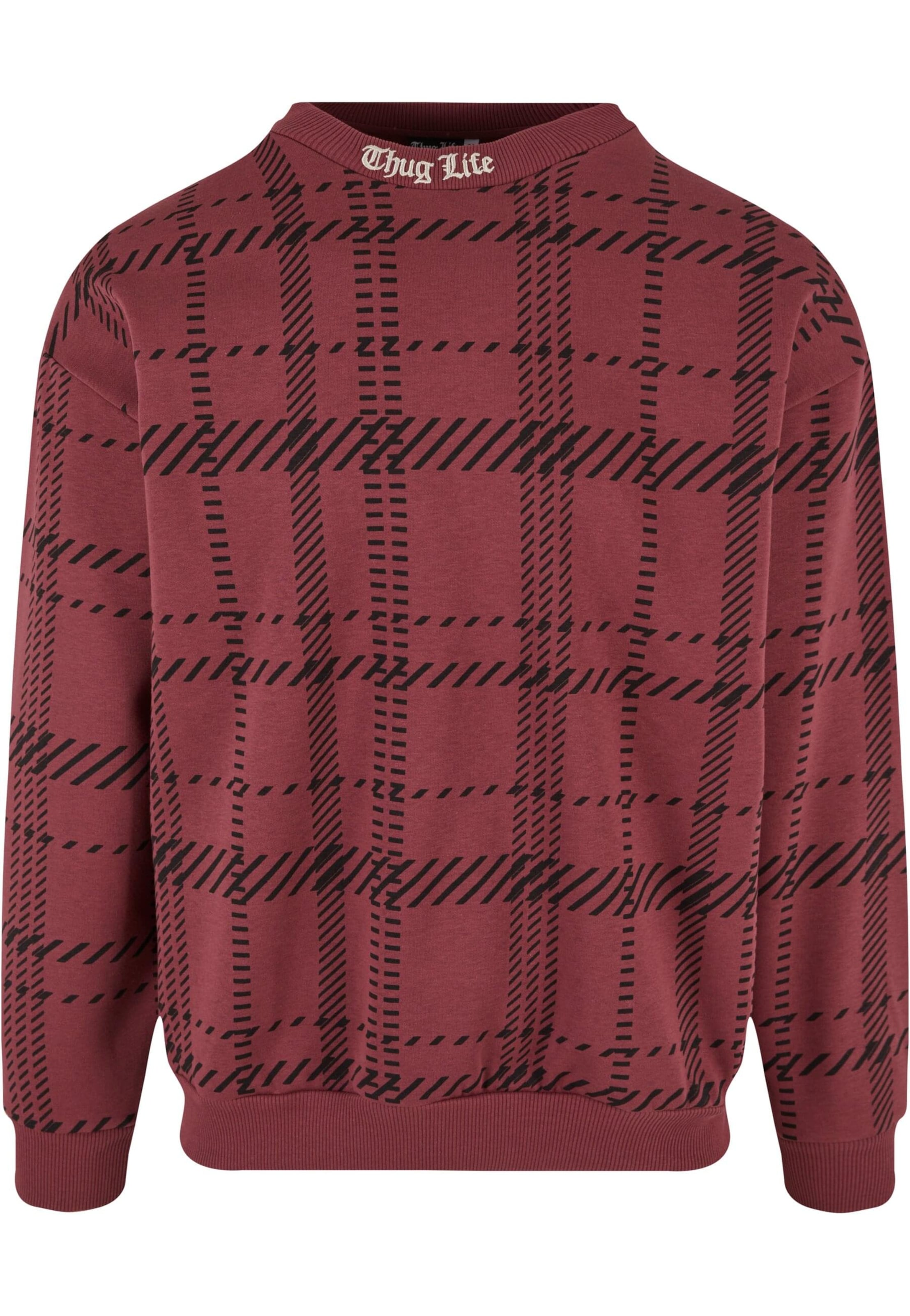 Felpa di Thug Life in marrone: frontale