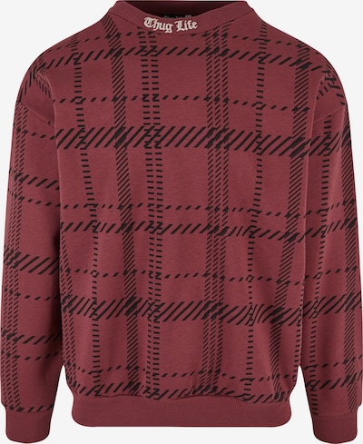 Thug Life Sweater majica u smeđa / hrđavo smeđa / crna, Pregled proizvoda