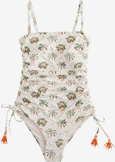 Next Uimapuku värissä vihreä / lohi / valkoinen, Tuotenäkymä