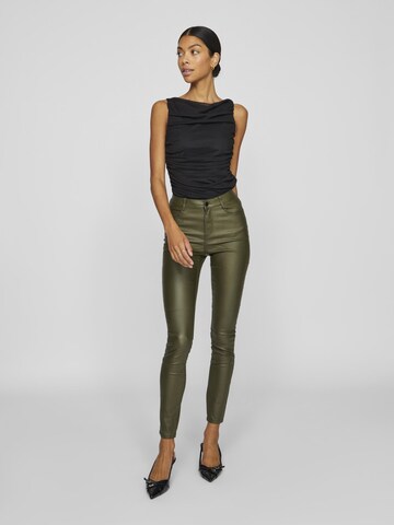 VILA Slim fit Trousers in Green