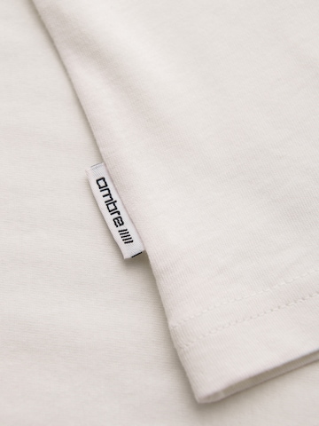 Ombre Shirt in Weiß