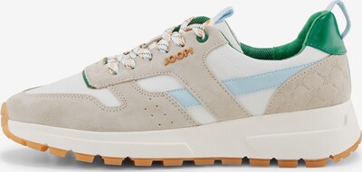 JOOP! Sneakers laag 'Retron New Hannis' in de kleur Beige / Lichtblauw / Groen / Offwhite, Productweergave