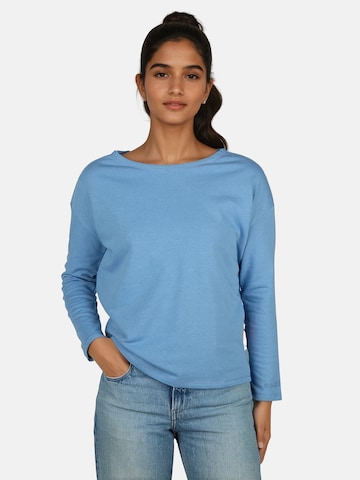 salzhaut Shirt 'UNNERWEGS' in Blauw: voorkant