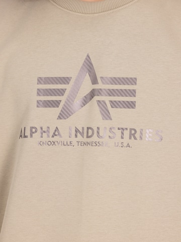 Sweat-shirt 'Carbon' ALPHA INDUSTRIES en beige