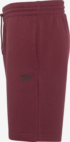 Reebok Regular Workout Pants 'Identity' in Red