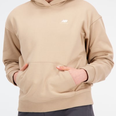 new balance Sweatshirt 'Sport Essentials Premium' in beige / weiß, Produktansicht