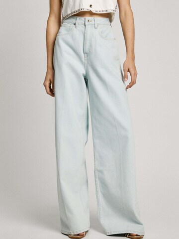 Wide Leg Jean Pepe Jeans en bleu : devant
